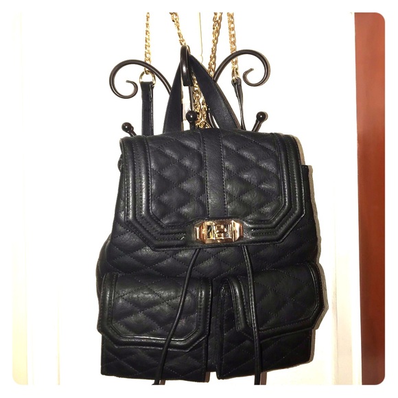 gold chain backpack